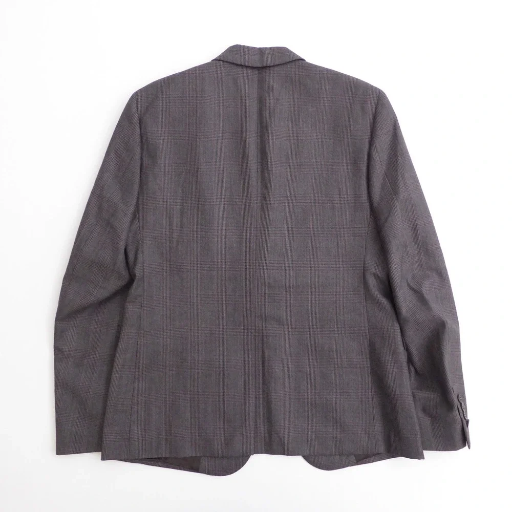 The Kooples Mens Groovy Suit Blazer Gray Plaid Slim Fit Wool 38 US / 48 Italian